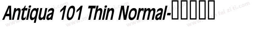 Antiqua 101 Thin Normal字体转换